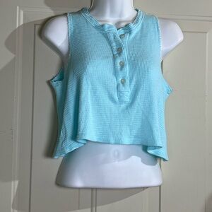 Aerie Light Blue Sleeveless Tank Top